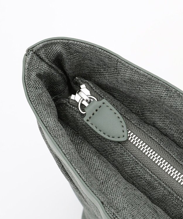 Y'SACCS リネンライク　イニシャルトート　Mサイズ アッシュグリーン【web限定カラー】