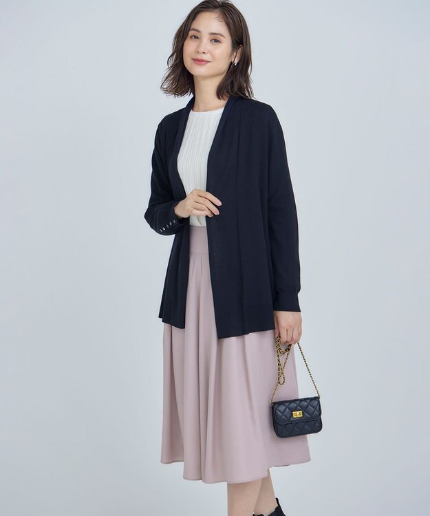 組曲 S 【WEB限定】ジョーゼットシフォンプリーツ ブラウス アイボリー系