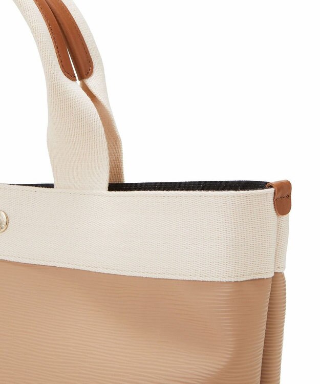 TOPKAPI 【Breath TOPKAPI】リプルネオレザー A4トートバッグ ミルクティ