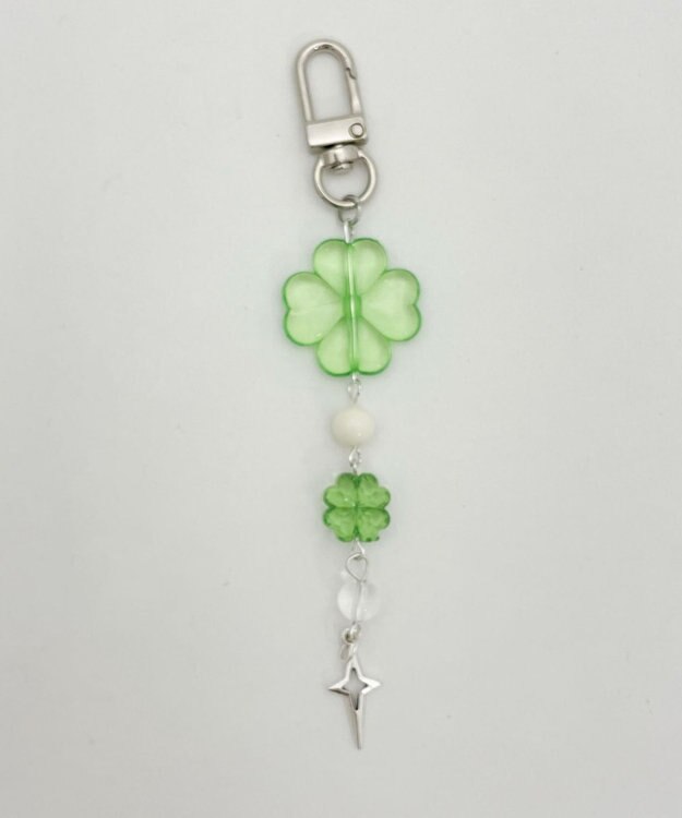 WEGO クローバービーズキーホルダー 柄2