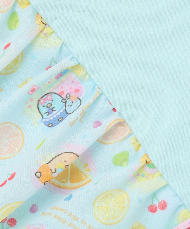 ANY KIDS 【WEB限定/すみっコぐらし】バックシャンTシャツ ライトブルー