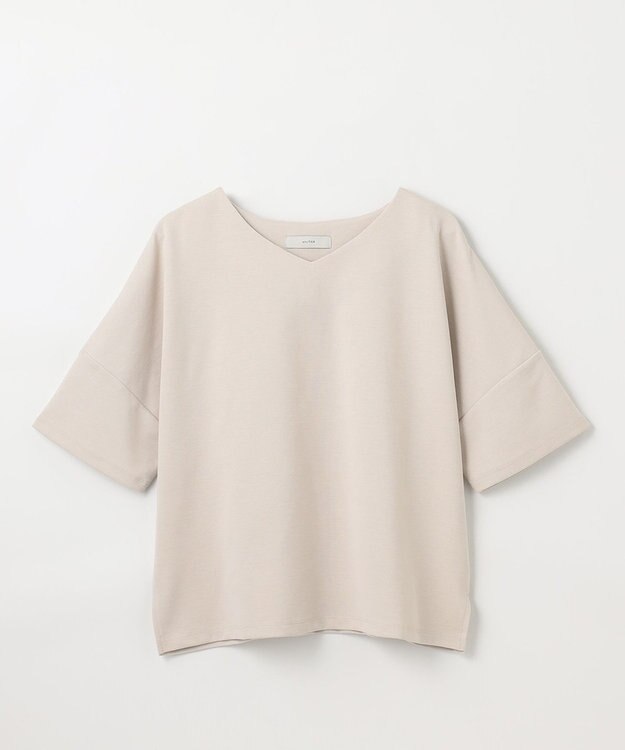 ANY ドライポンチVネックプルオーバー ベージュ