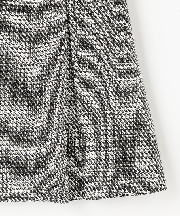 Feroux 【セットアップ対応】ツイードミニ スカート ブラック系2