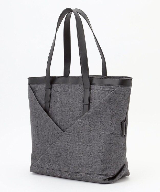 Y'SACCS リネンライク　イニシャルトート　Mサイズ ブラック