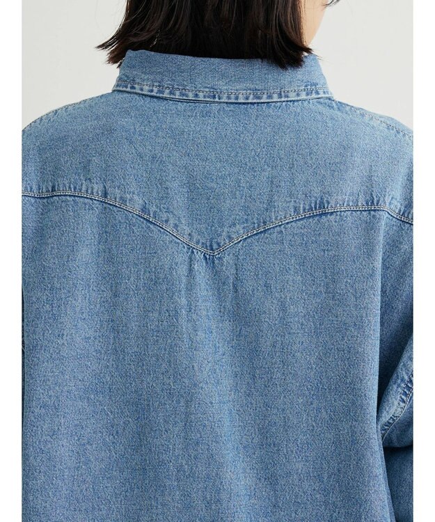 Green Parks ウエスタンＢｉｇデニムシャツ Indigo