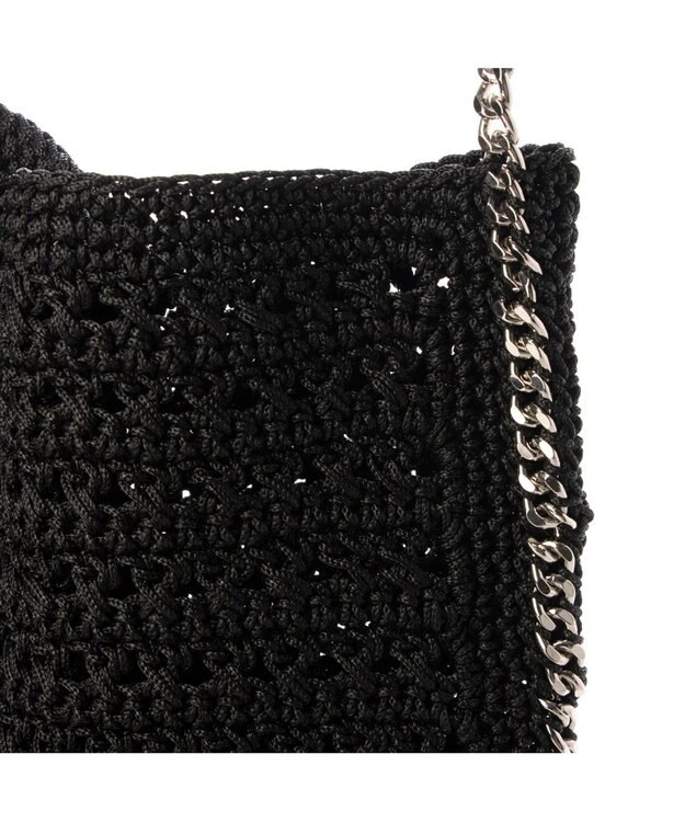 UNBILLION cachecache チェーンかがり横編みワンショルダー ブラック