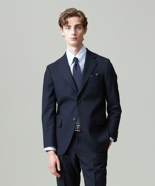 J.PRESS MEN 【CUBA BEACH GENTRY】尾州アーカイブ ストライプ スーツ/総裏 ネイビー系1