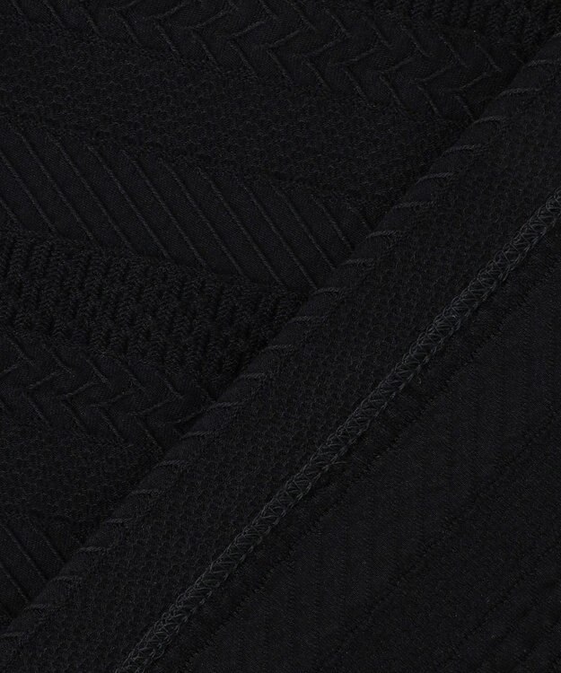 JOSEPH HOMME 【新柄 / 新素材】ジャガードボーダー　クルーネックTシャツ ブラック系