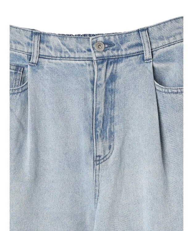 earth music&ecology タックルーズデニムパンツ Light Indigo