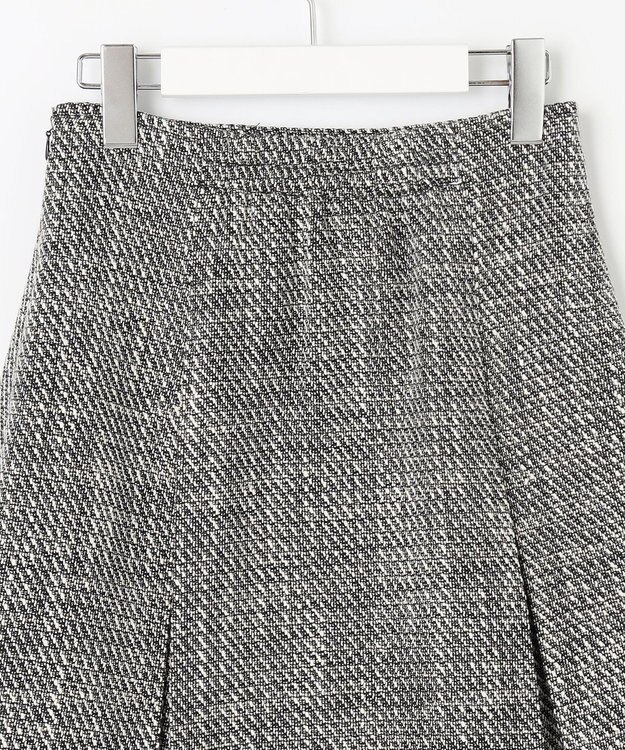 Feroux 【セットアップ対応】ツイードミニ スカート ブラック系2