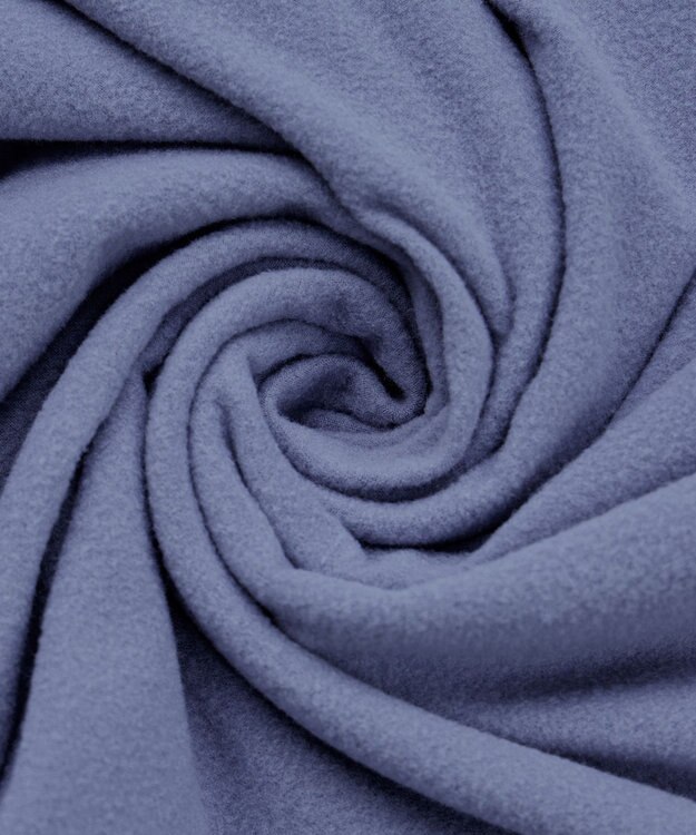 Tiaclasse 【洗える・スマート裏起毛】ジョーゼットフリルブラウス ブルー