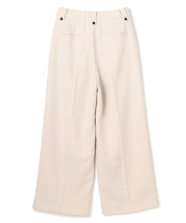 UNFILO 【セットアップ着用可】TENNEN TOUCH タックワイドパンツ ベージュ