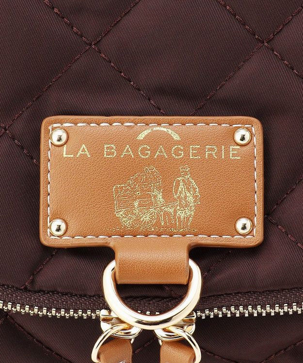 LA BAGAGERIE 撥水ナイロンキルティング3WAYリュック ワイン