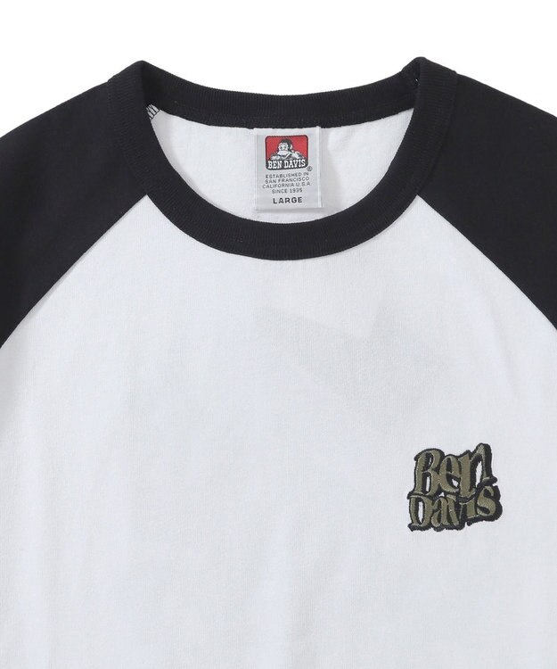 WEGO 【ユニセックス着用ITEM/MLサイズ展開】別注BENDAVISグラフィックラグランT（7S） ホワイト