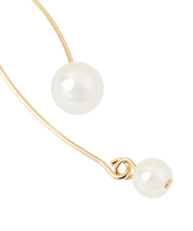 AMERICAN HOLIC パールウェーブラインピアス Gold