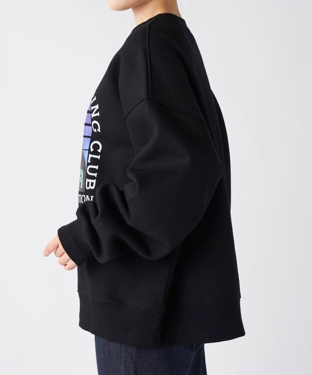 OP／FILA 【Kappa】マウンテンデザイン ユニセックススウェット ブラック