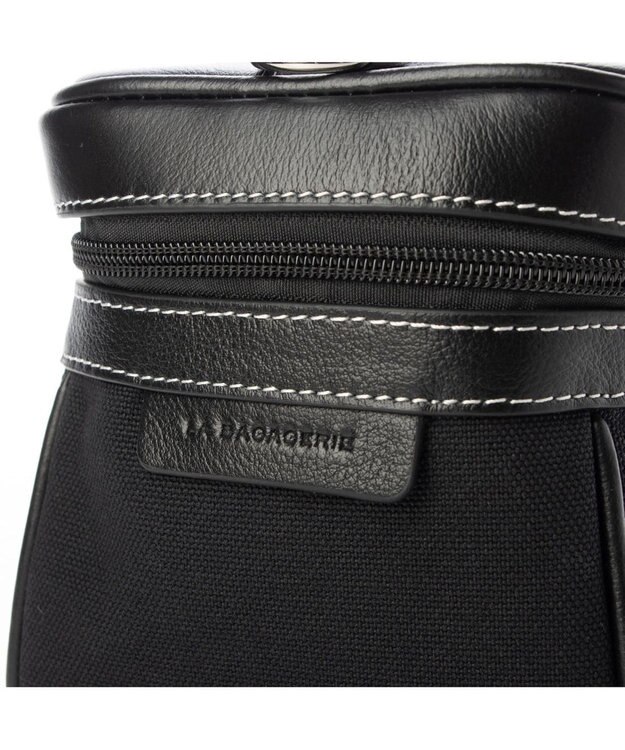 LA BAGAGERIE 【倉敷帆布】キャンバスバニティバッグ ブラック