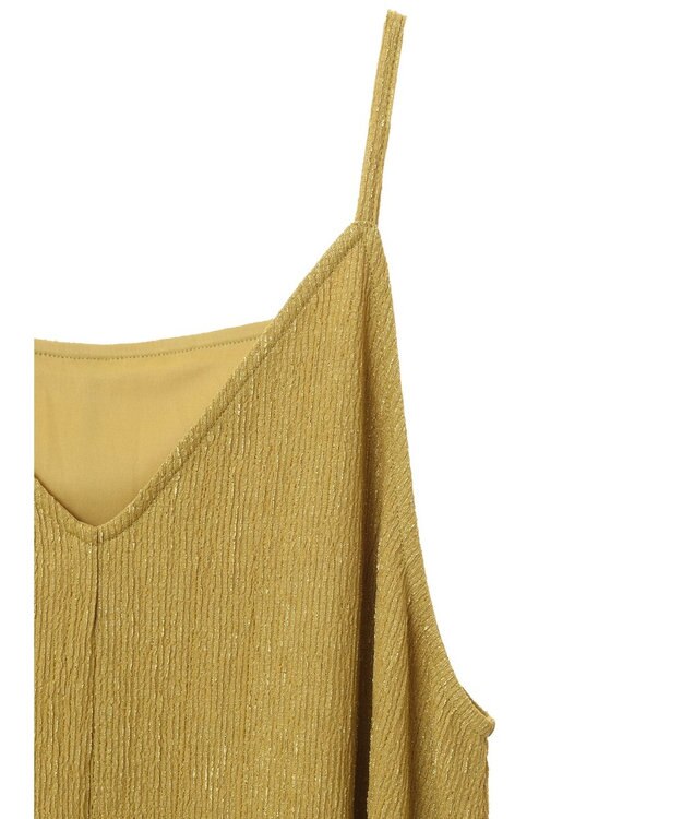 Green Parks BEST PRICE 表面感カットキャミワンピース Yellow