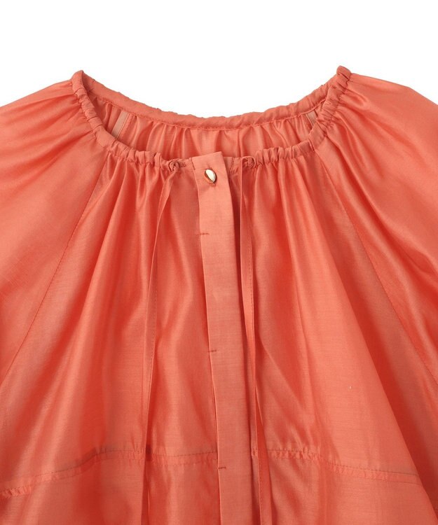 YECCA VECCA タックスリーブシアーシャツ Orange