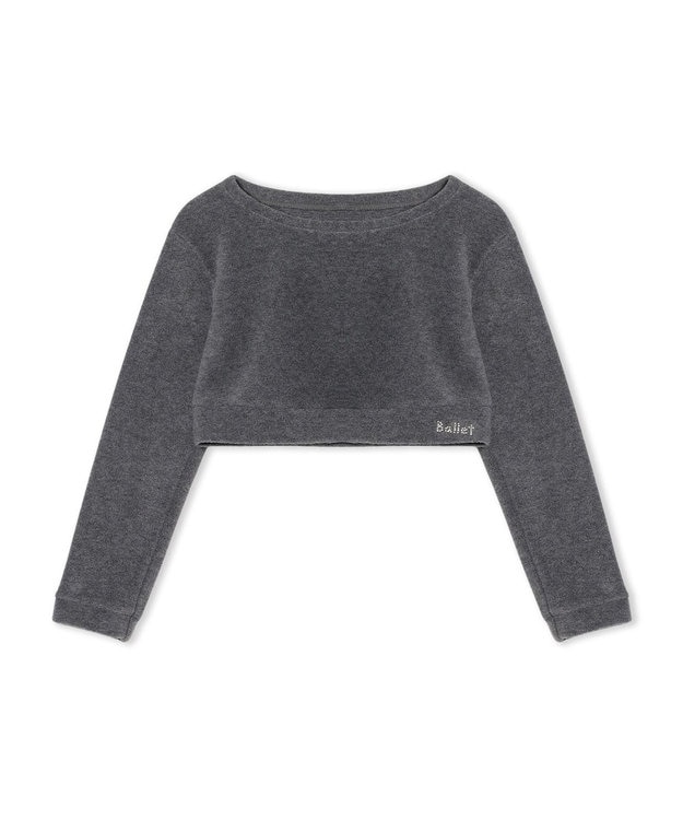 Chacott ショートトップ グレー杢