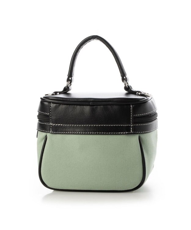 LA BAGAGERIE 【倉敷帆布】キャンバスバニティバッグ ライトグリーン