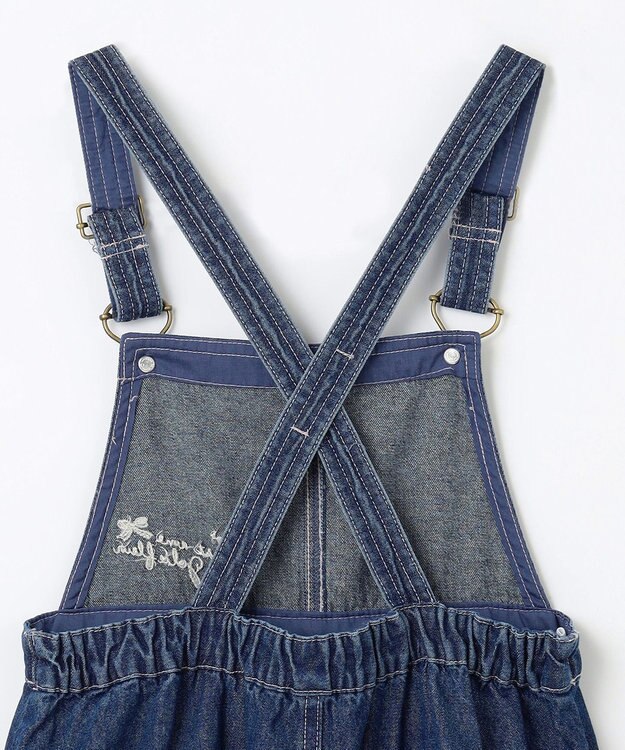 ANY KIDS デニムジャンパースカート ネイビー