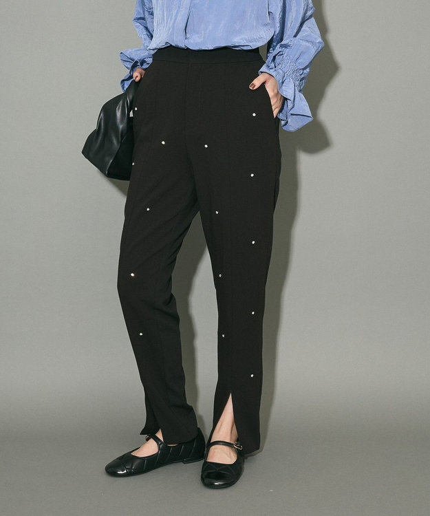 Green Parks ビジューテーパードパンツ