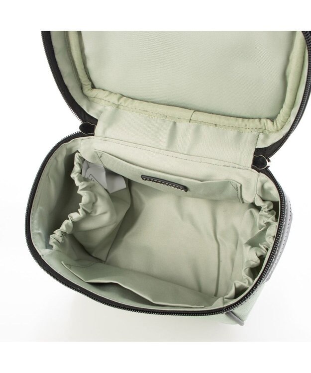 LA BAGAGERIE 【倉敷帆布】キャンバスバニティバッグ ライトグリーン