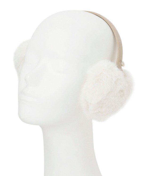 MOONBAT 【ラッピングBOX付き】FURLA ハート型イヤマフ オフホワイト