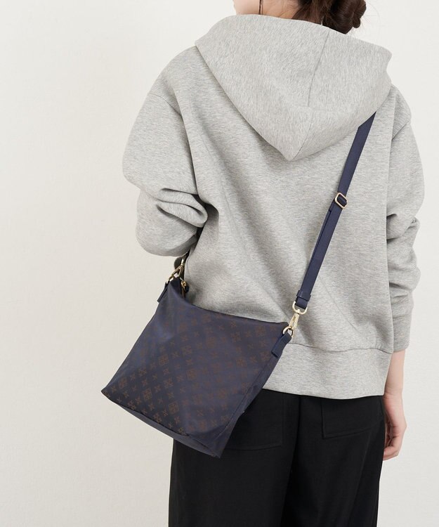 russet ナイロンジャガード2WAYミニショルダーバッグ(CE-1627) Purple/BR