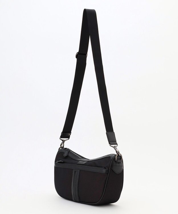 JOSEPH ABBOUD 【軽量/撥水素材】インターレースハーフムーンバッグ ダークブラウン系