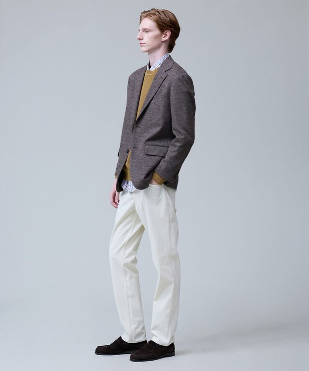 J.PRESS MEN 快適さとエレガンスを纏う【セットアップ対応 / ストレッチ】SOFAニット ハイグレードジャージー ジャケット ブラウン系8