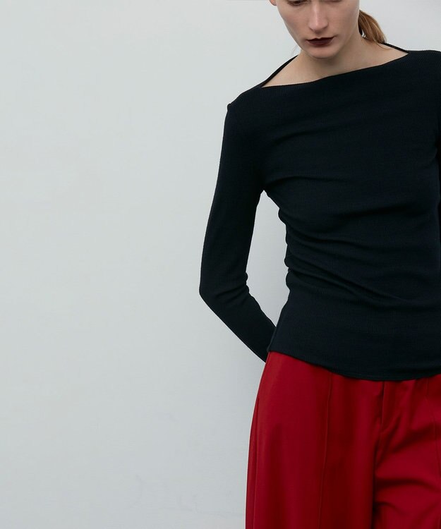 BEIGE， FORD / ボートネックトップス Navy