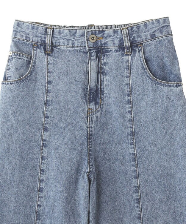 YECCA VECCA 綿麻バギーデニムパンツ Light Indigo