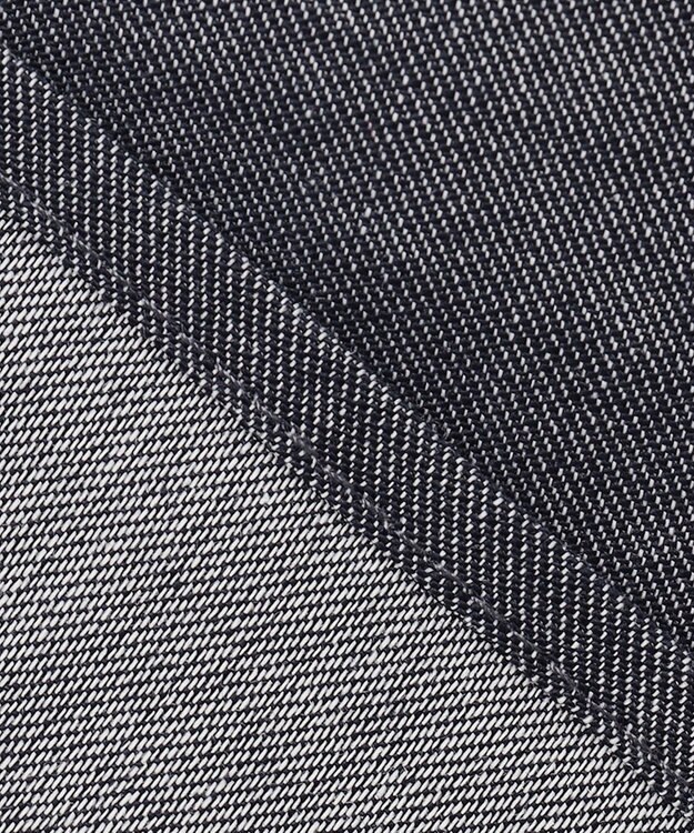 SHARE PARK LADIES 【UVカット・撥水・ストレッチ】イージーデニムノーカラーシャツ ネイビー系