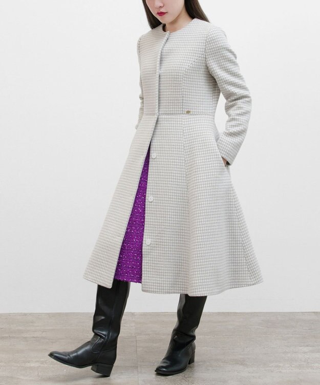 TOCCA 【消臭】RHYTHMIC PACE 千鳥柄コート グレー系