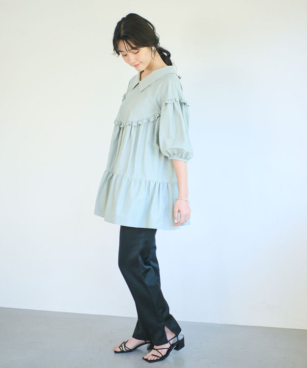 #Newans 【ANSWER for Co-Creation】サークルティアードチュニック セージ系