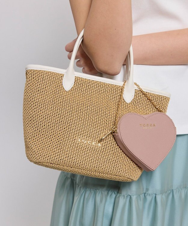 TOCCA 【鈴木ゆうかさん着用・ギフトにおすすめ！】WISH IN HEART CHARM POUCH チャームポーチ ピンク系