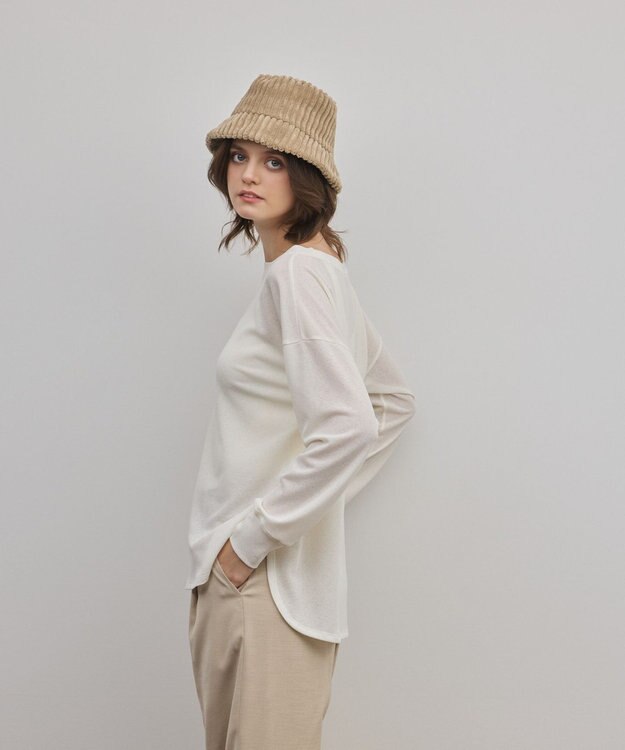 GRACE CONTINENTAL シアーワッフルカットトップ キナリ