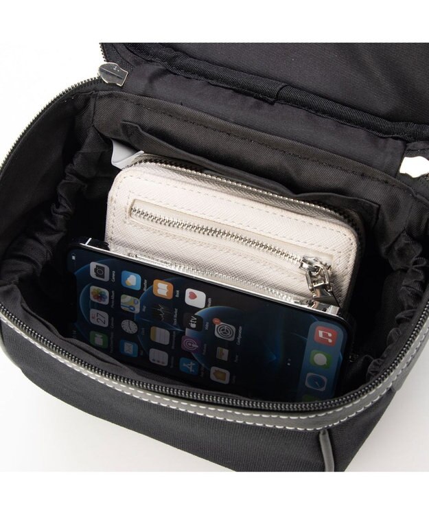 LA BAGAGERIE 【倉敷帆布】キャンバスバニティバッグ ブラック