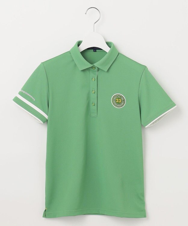 23区GOLF 【WOMEN】【吸水速乾/UVカット】エイトロックポロシャツ グリーン系