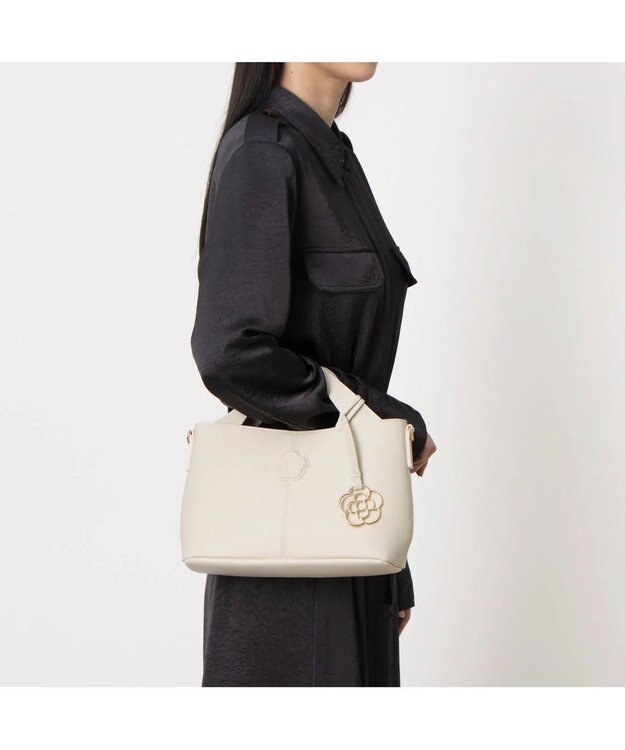 CLATHAS デポ 2WAYハンドバッグ アイボリー