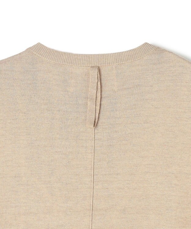 BEIGE， CHLOR / ウールシルク配色クルーネックカーディガン Beige