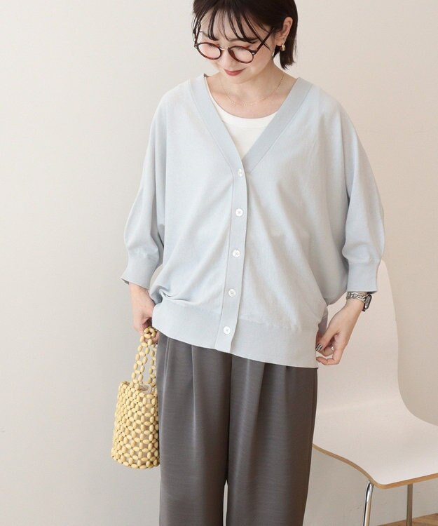 AMERICAN HOLIC 【先行予約】【WEB限定】UVカットドルマンカーディガン Light Gray