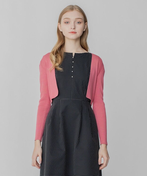 TOCCA 【洗える！】SILK RIB BOLERO ボレロ ベリー系