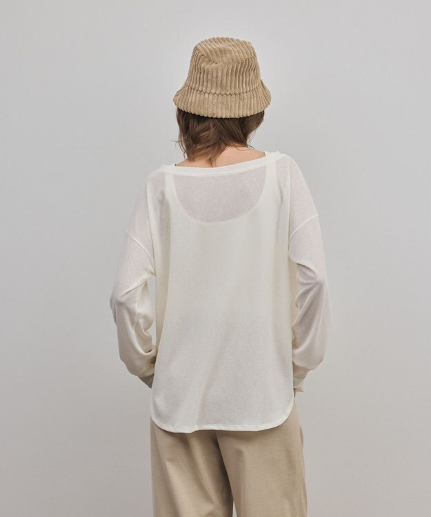 GRACE CONTINENTAL シアーワッフルカットトップ キナリ