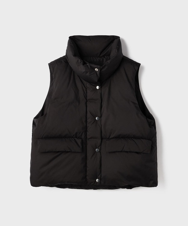 GRACE CONTINENTAL スタンドカラーダウンベスト ブラック