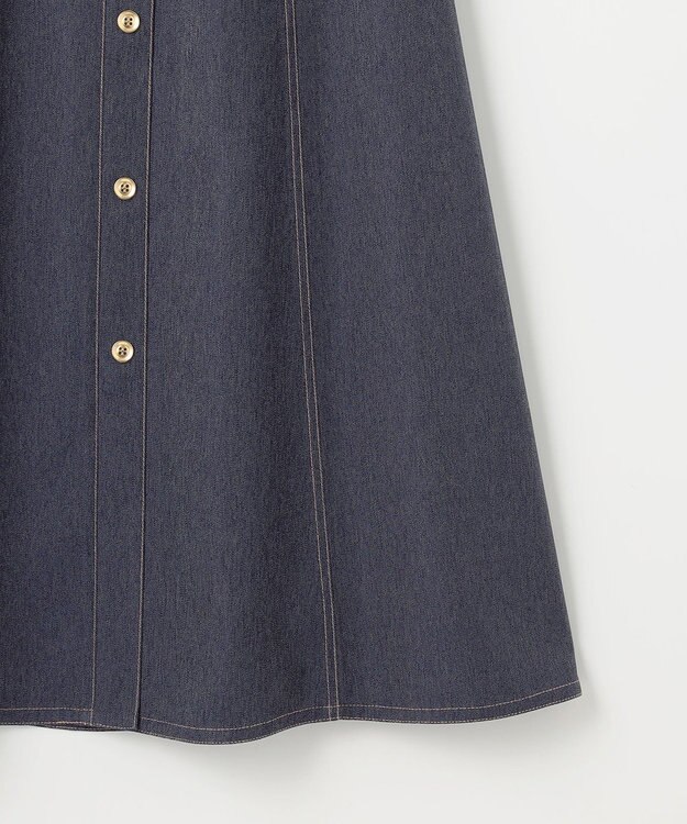 ANY SIS L 【洗える】マリンディテールシャンブレー スカート シャンブレー