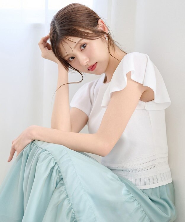 TOCCA 【鈴木ゆうかさん着用】PIXIE MAGIC ニットトップス アイボリー系