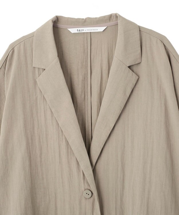YECCA VECCA 【UVカット/遮熱/接触冷感】COOL袖シアージャケット Charcoal Gray